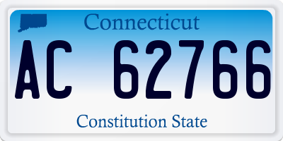CT license plate AC62766