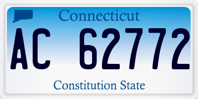 CT license plate AC62772