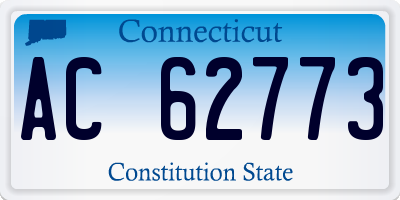 CT license plate AC62773