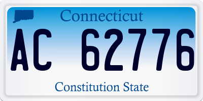 CT license plate AC62776