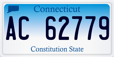 CT license plate AC62779
