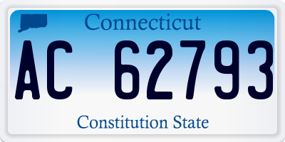 CT license plate AC62793