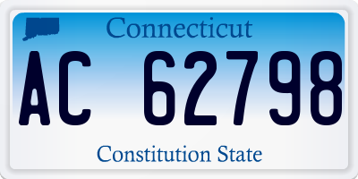 CT license plate AC62798
