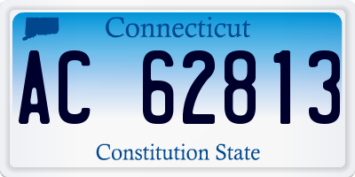 CT license plate AC62813