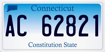 CT license plate AC62821