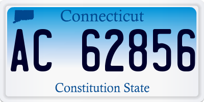 CT license plate AC62856