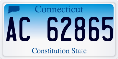 CT license plate AC62865