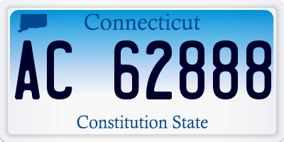 CT license plate AC62888