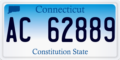 CT license plate AC62889