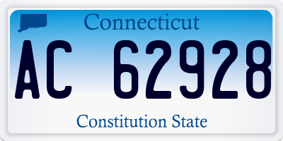 CT license plate AC62928