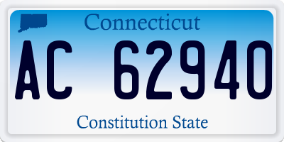CT license plate AC62940
