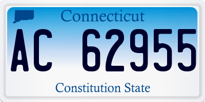 CT license plate AC62955