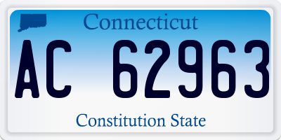 CT license plate AC62963