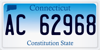 CT license plate AC62968
