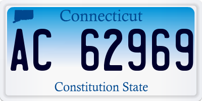 CT license plate AC62969