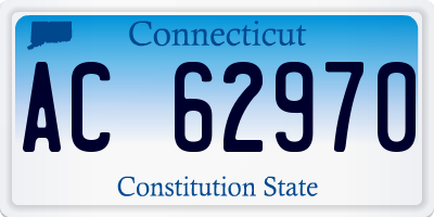 CT license plate AC62970