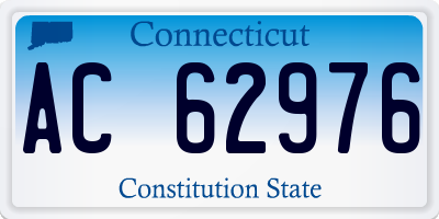 CT license plate AC62976