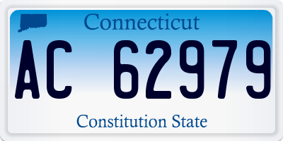 CT license plate AC62979