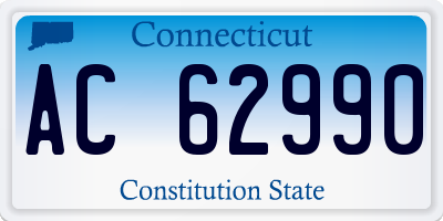 CT license plate AC62990