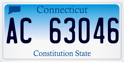 CT license plate AC63046