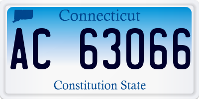 CT license plate AC63066