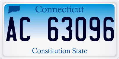 CT license plate AC63096