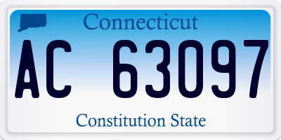 CT license plate AC63097