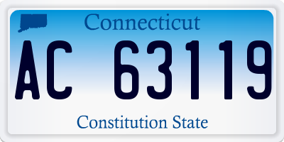 CT license plate AC63119