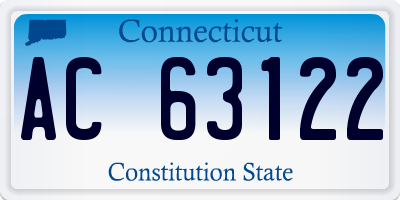 CT license plate AC63122