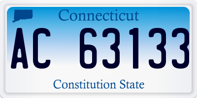 CT license plate AC63133