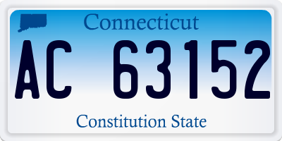 CT license plate AC63152