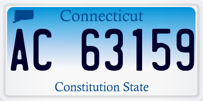 CT license plate AC63159