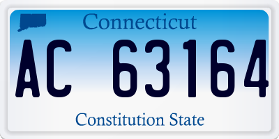 CT license plate AC63164