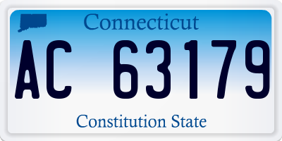 CT license plate AC63179
