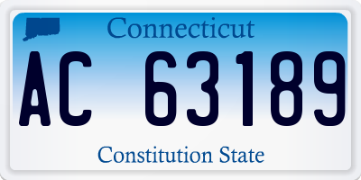 CT license plate AC63189