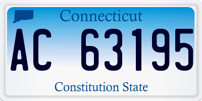 CT license plate AC63195