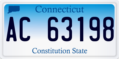 CT license plate AC63198