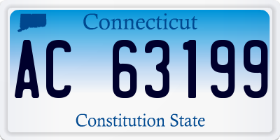 CT license plate AC63199