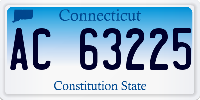 CT license plate AC63225