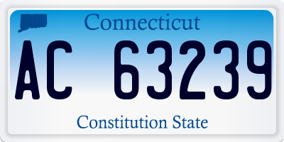 CT license plate AC63239