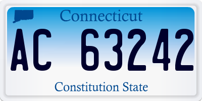 CT license plate AC63242
