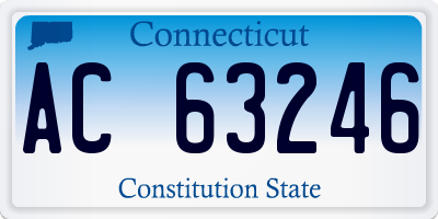 CT license plate AC63246