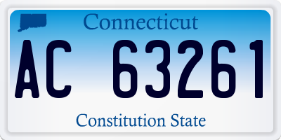 CT license plate AC63261