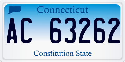 CT license plate AC63262