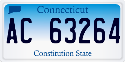 CT license plate AC63264