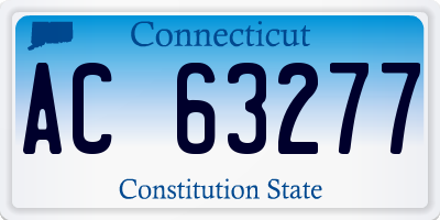 CT license plate AC63277