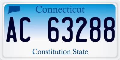 CT license plate AC63288