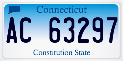 CT license plate AC63297
