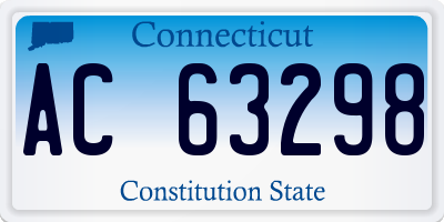 CT license plate AC63298