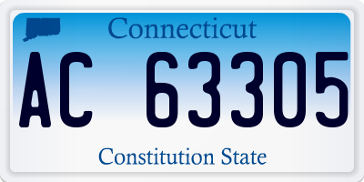 CT license plate AC63305